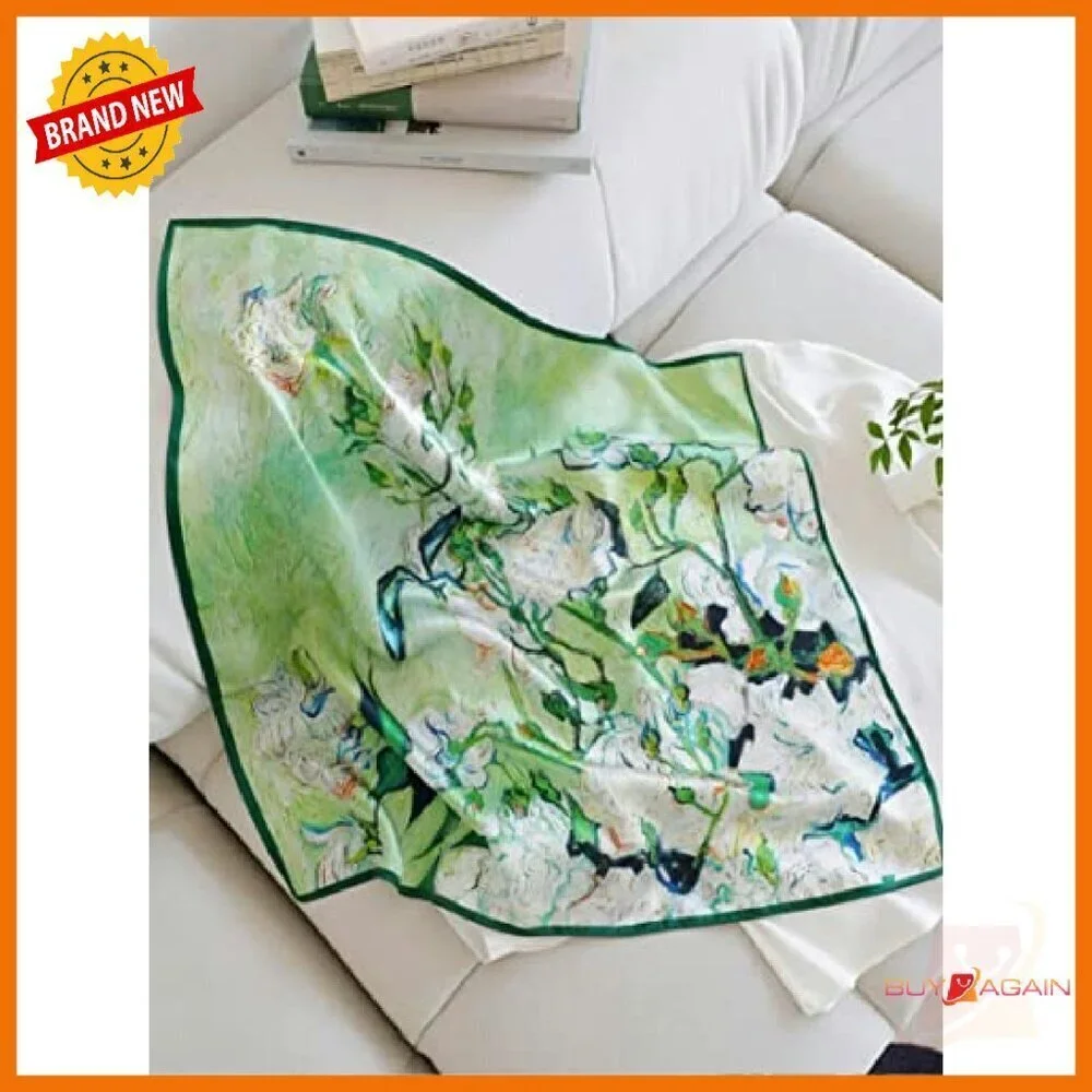 27x27 Mulberry Silk Square Scarf - Lightweight & Versatile Accessory